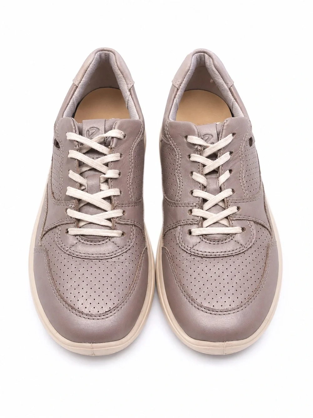 ECCO Soft 7 Runner Sneakers Women’s US 6 EU 37 Grey Rose Leather Shoes